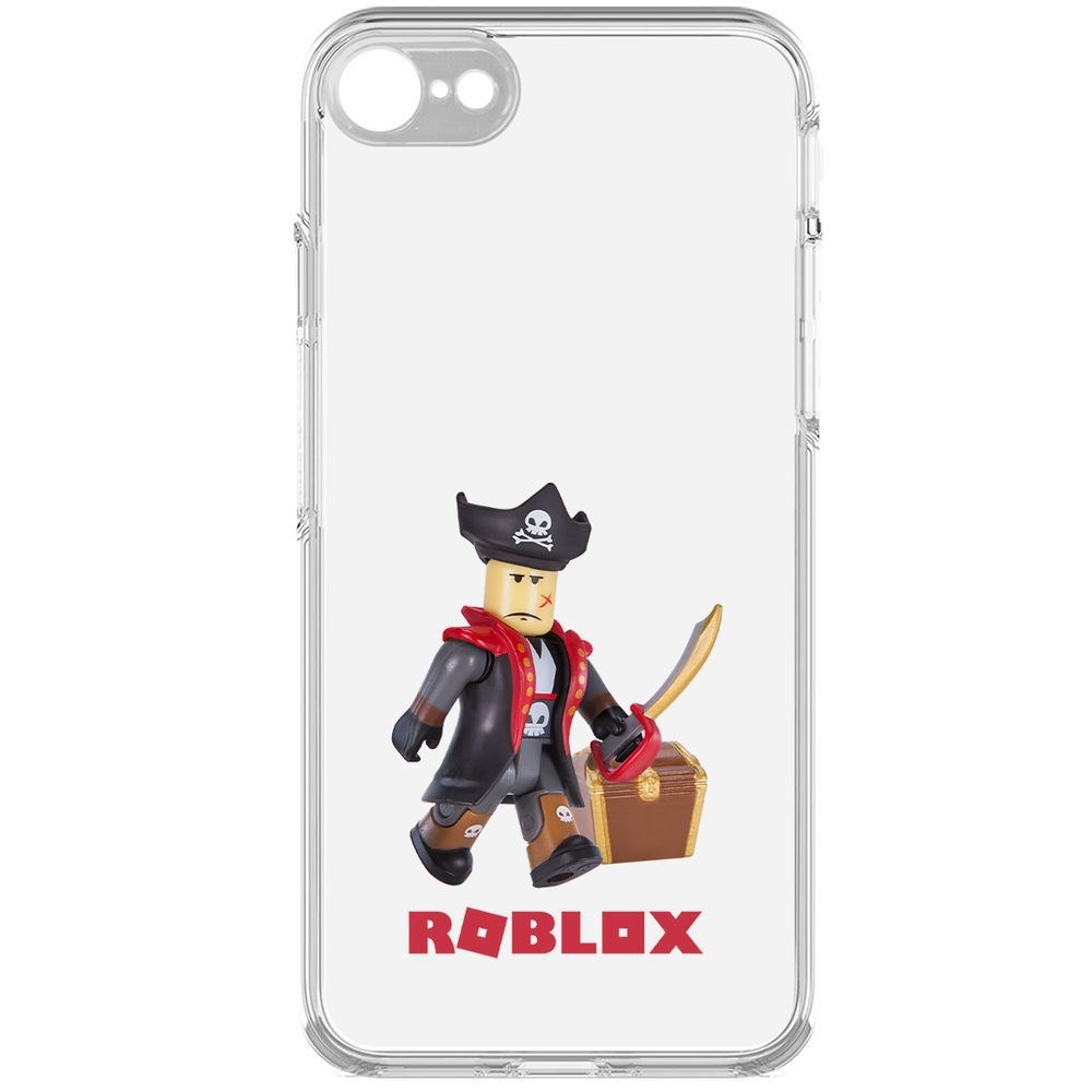 

Чехол-накладка Roblox-Капитан Ярость для iPhone 7/8/SE 2020 с защитой камеры, Прозрачный