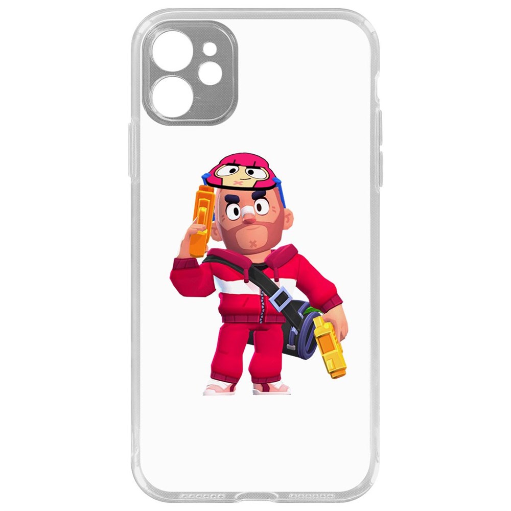 

Чехол-накладка Brawl Stars-Красавчик Кольт для iPhone 11 с защитой камеры