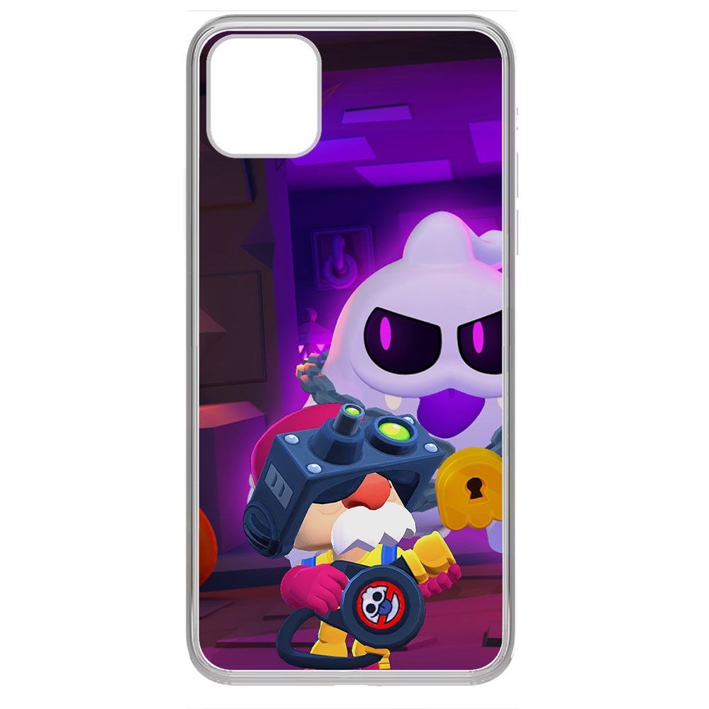 

Чехол-накладка Brawl Stars-Охотник за Скуиками Гэйл для iPhone 11 Pro Max, Прозрачный