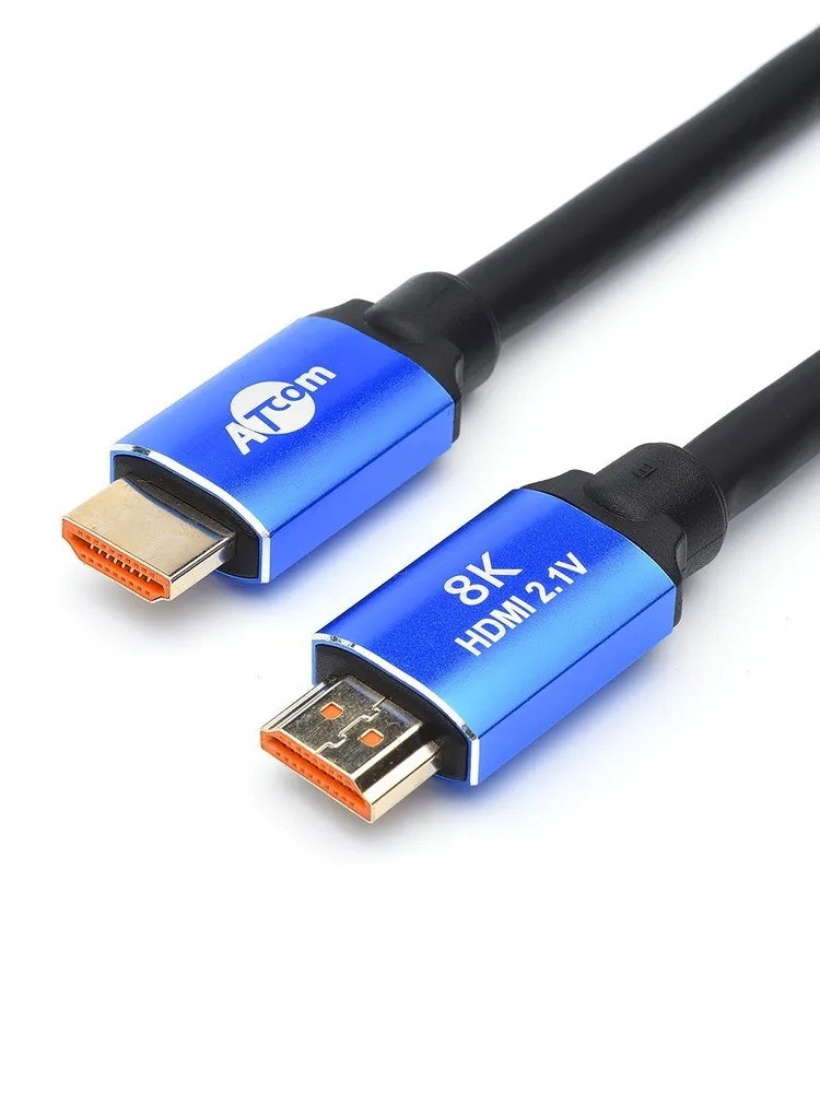 

Кабель HDMI 3 m (HIGH speed, Metal gold, впакете) 8K VER 2.1