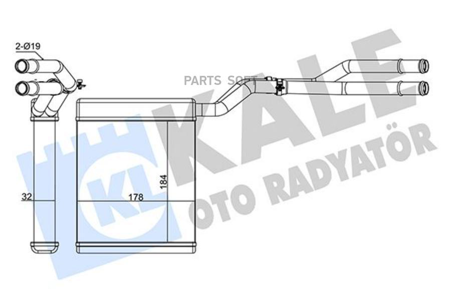 Радиатор отопителя KALE 347375 100051289295