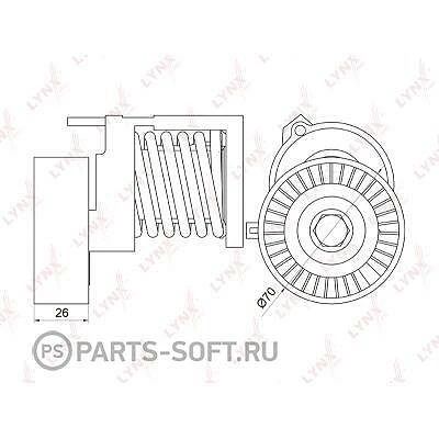

Натяжитель ремня LYNXauto PT-3038, LYNXauto