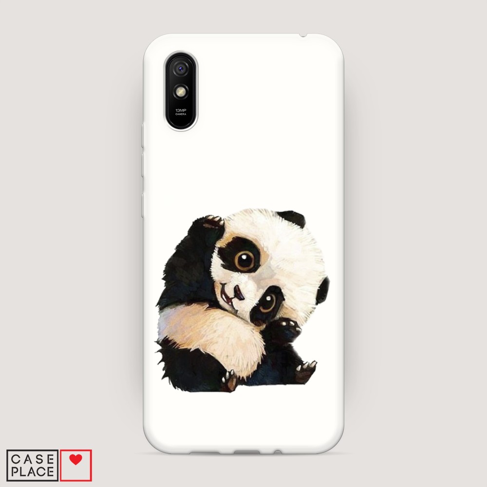 

Матовый силиконовый чехол "Большеглазая панда" на Xiaomi Redmi 9A, Большеглазая панда