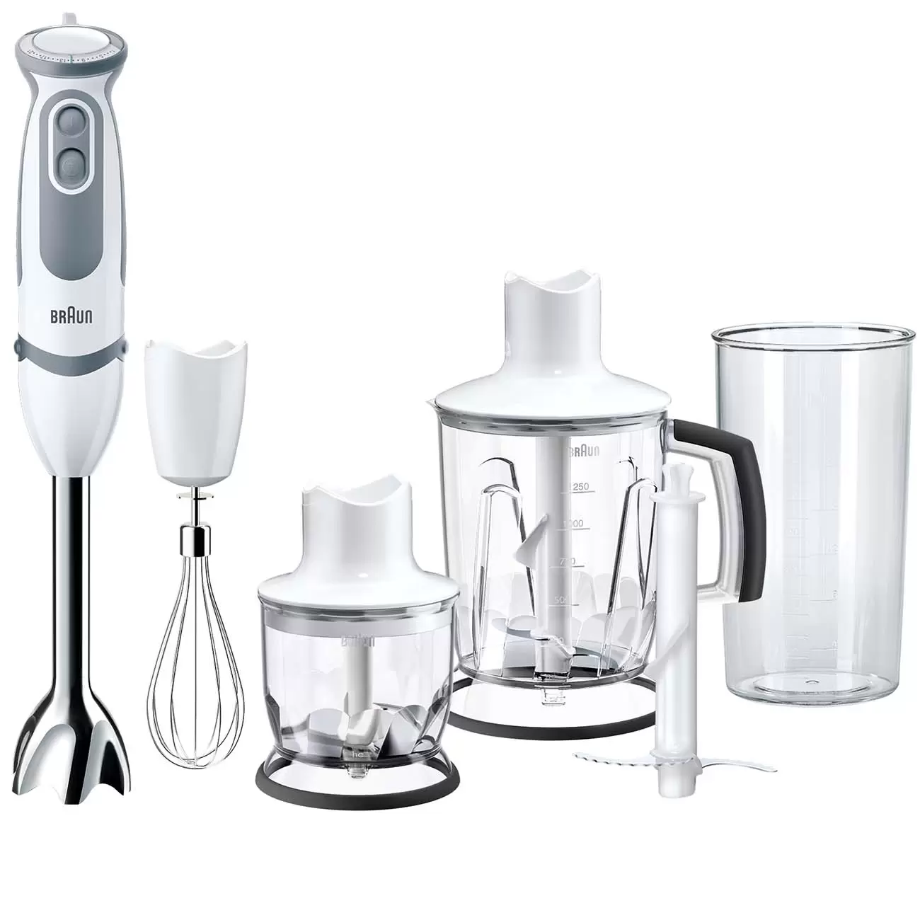 

Погружной блендер Braun MQ5245 WH черный, серебристый, MQ5245 WH