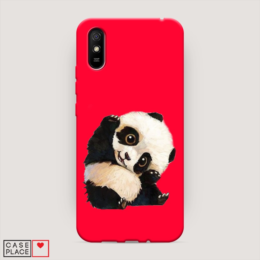 

Матовый силиконовый чехол "Большеглазая панда" на Xiaomi Redmi 9A, Большеглазая панда