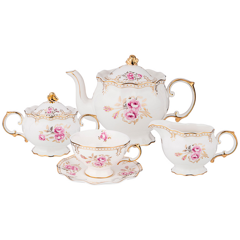 фото Чайный сервиз с чайником завтрак у королевы lefard на 6 персон 590-454
