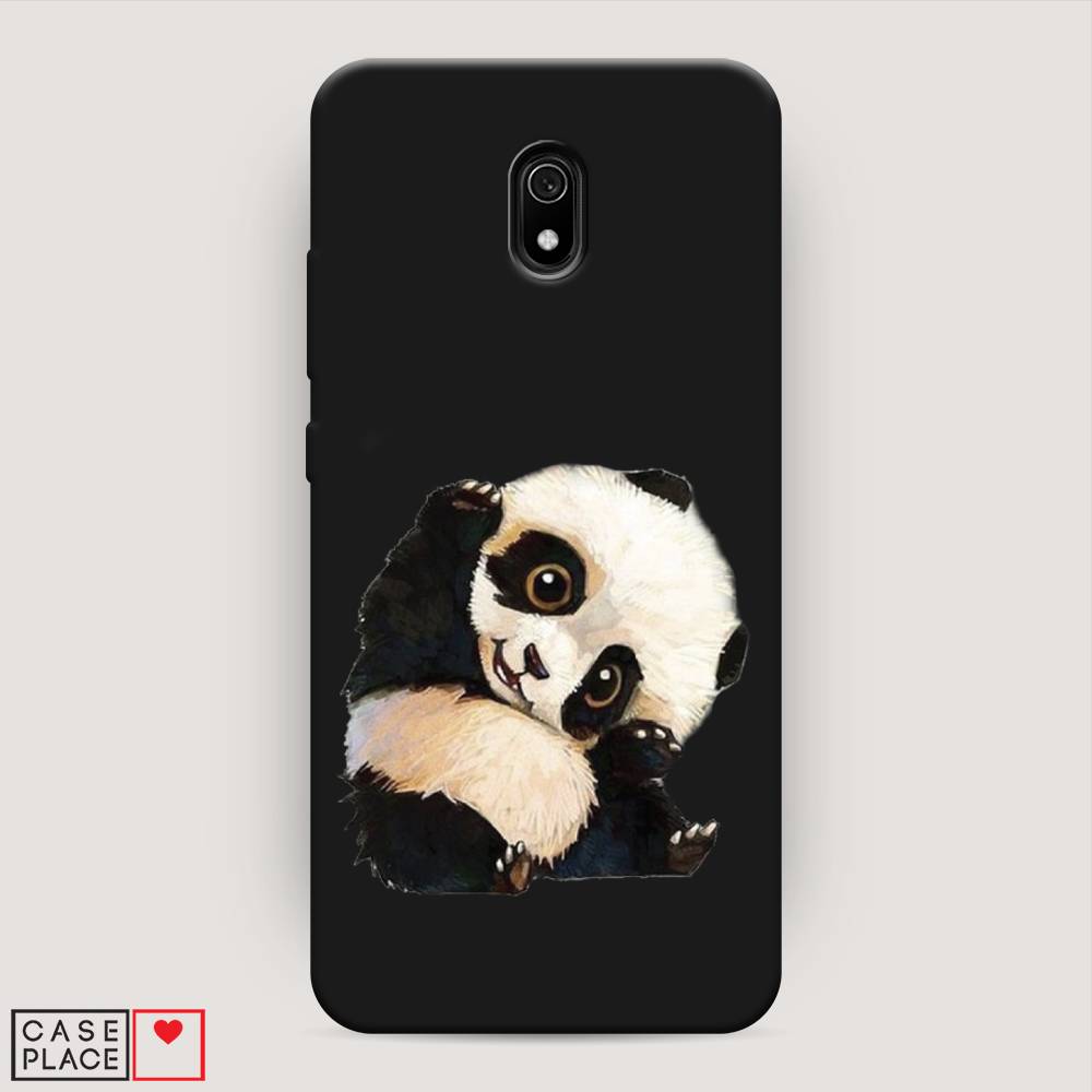 

Матовый силиконовый чехол "Большеглазая панда" на Xiaomi Redmi 8A, Большеглазая панда
