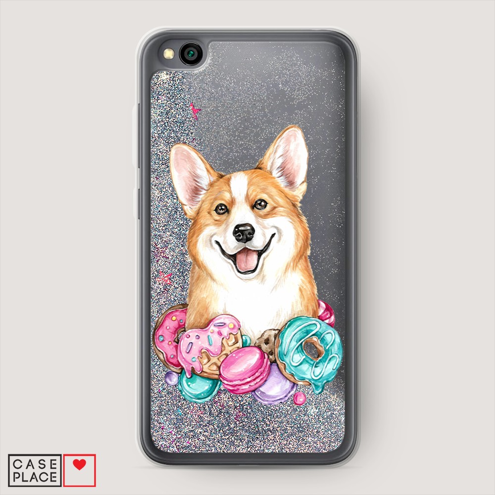 

Чехол Awog на Xiaomi Redmi Go "Корги и сладости", Разноцветный, 35191-1
