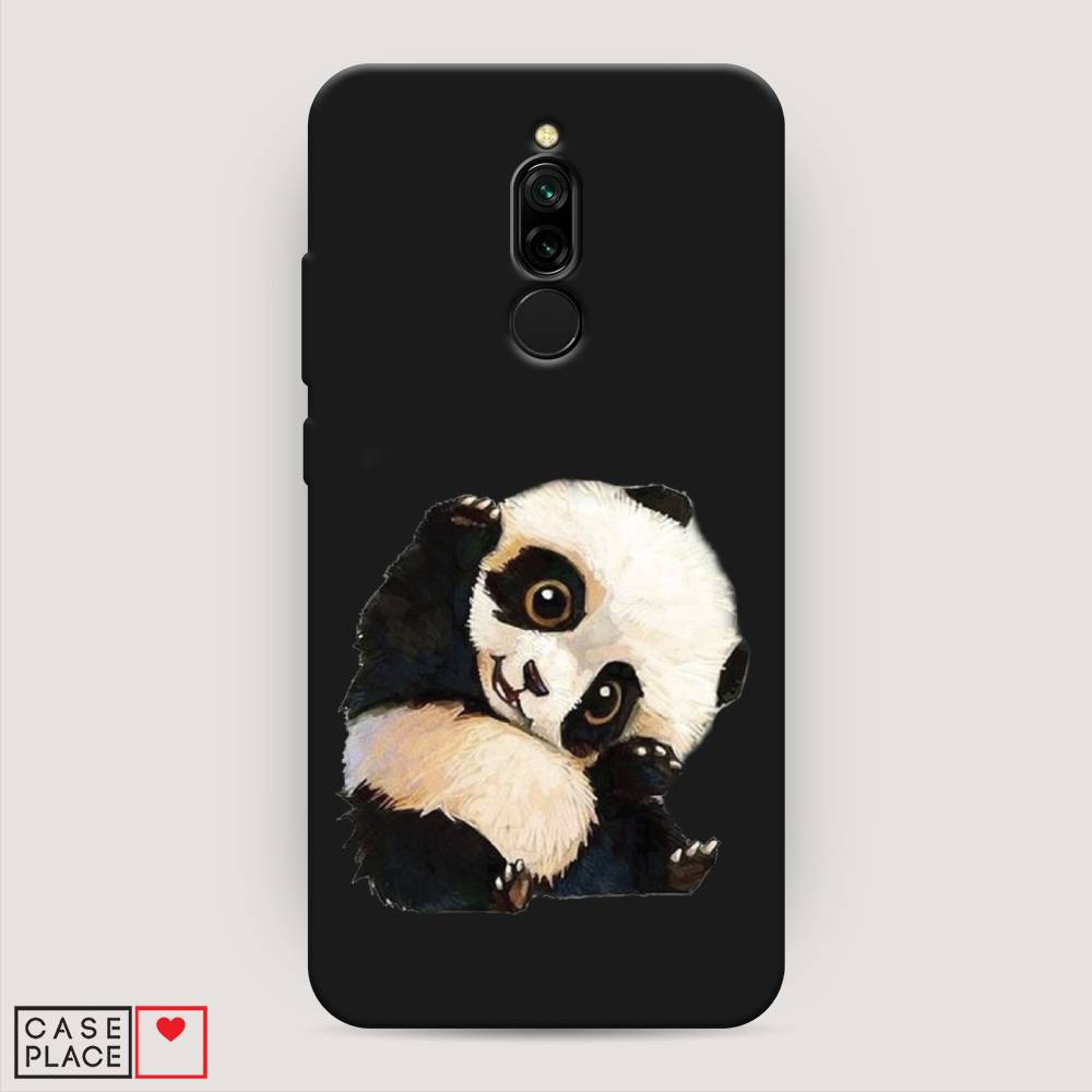

Матовый силиконовый чехол "Большеглазая панда" на Xiaomi Redmi 8, Большеглазая панда