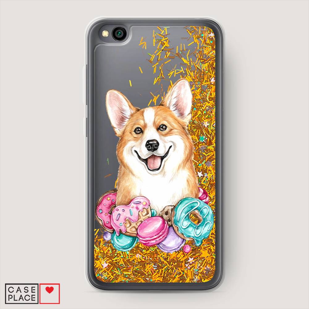 

Чехол Awog на Xiaomi Redmi Go "Корги и сладости", Разноцветный, 35190-1