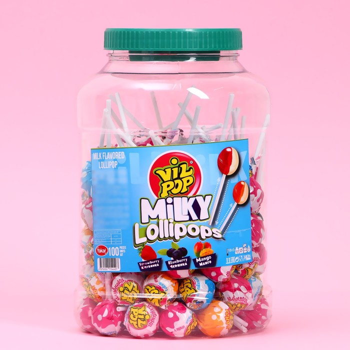 

Леденец на палочке Vil Pop Milky, 16 г (100 шт.)