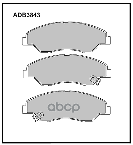 

Тормозные колодки ALLIED NIPPON дисковые ADB3843