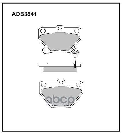 

Комплект тормозных колодок ALLIED NIPPON ADB3841