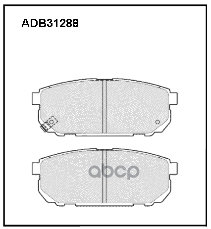 

Тормозные колодки ALLIED NIPPON задние adb31288