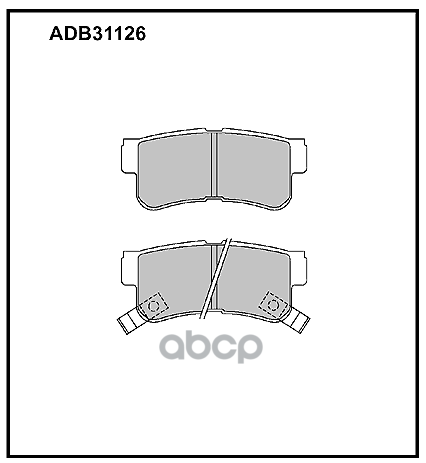 Тормозные колодки ALLIED NIPPON задние ADB31126