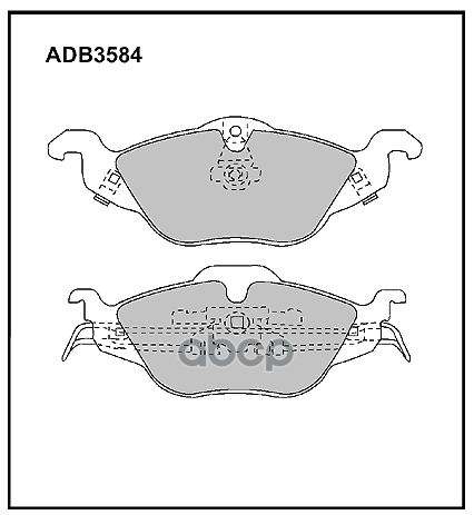 

Тормозные колодки ALLIED NIPPON передние дисковые ADB3584