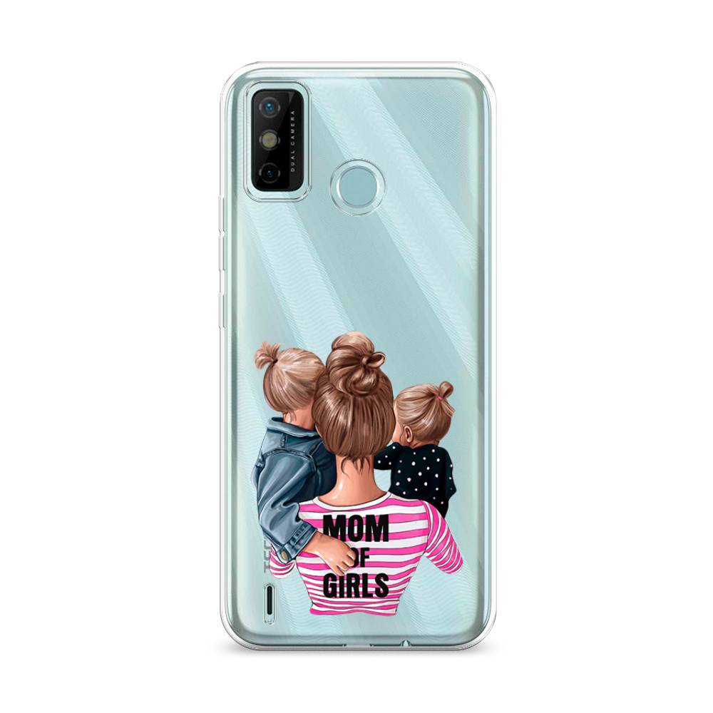 

Чехол Awog на Tecno Spark 6 GO "Mom of Girls", Разноцветный, 300250-6