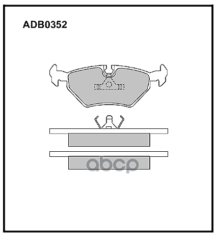 Тормозные колодки ALLIED NIPPON задние дисковые ADB0352