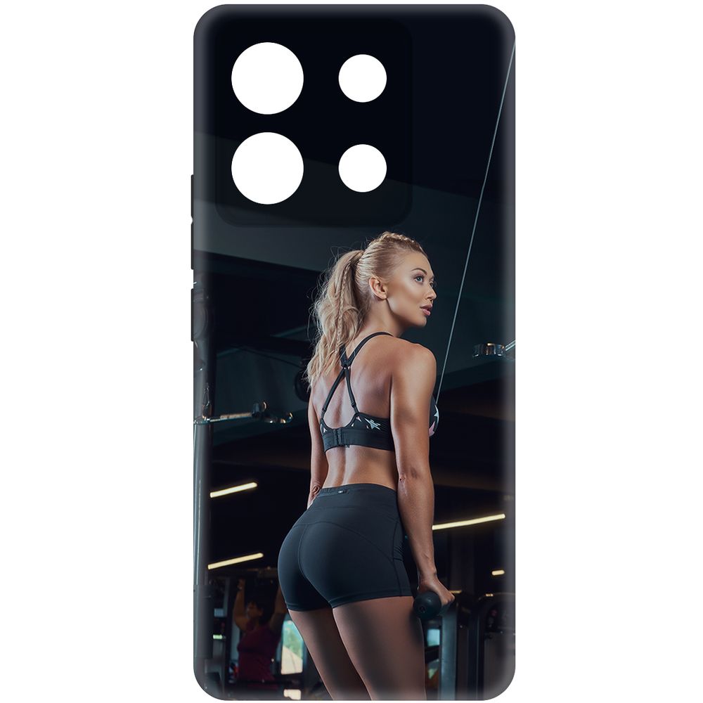 

Чехол-накладка Krutoff Soft Case Шорты женские для Xiaomi Redmi Note 13 Pro 5G черный