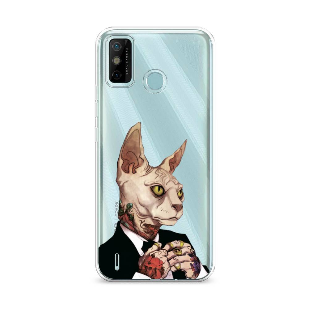 

Чехол Awog на Tecno Spark 6 GO "Татуированный сфинкс", Разноцветный, 300250-7