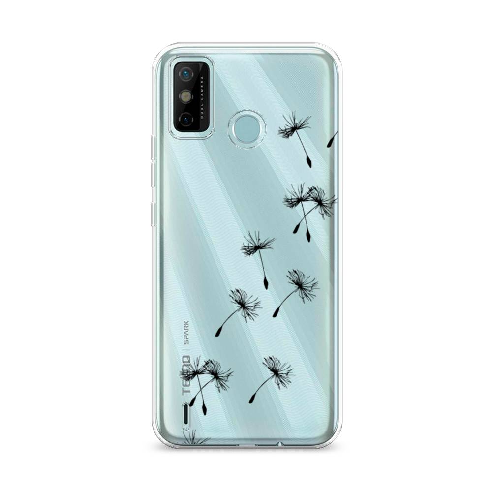 

Чехол Awog на Tecno Spark 6 GO "Летящие одуванчики", Разноцветный, 300250-8