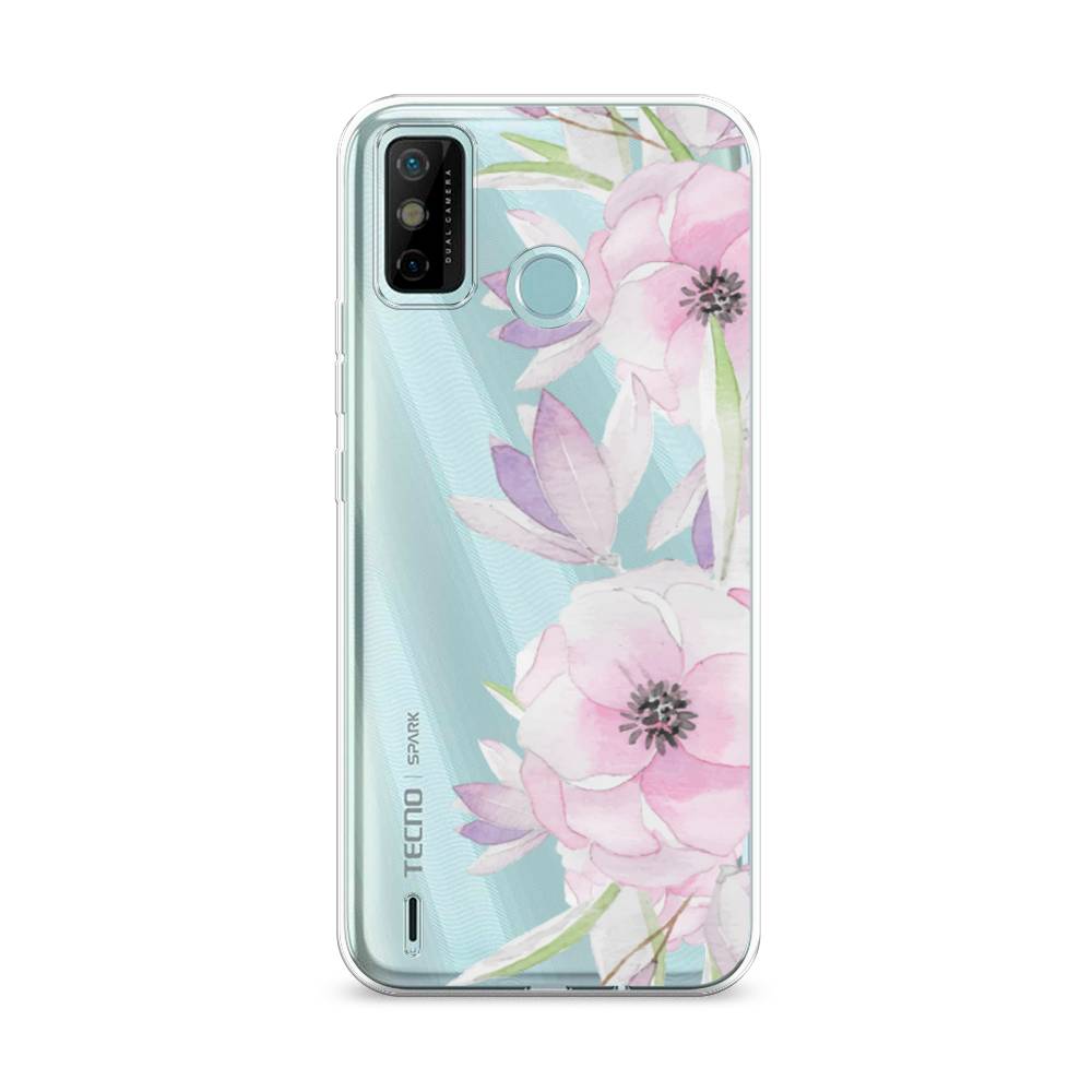 

Чехол Awog на Tecno Spark 6 GO "Нежные анемоны", Разноцветный, 300250-8