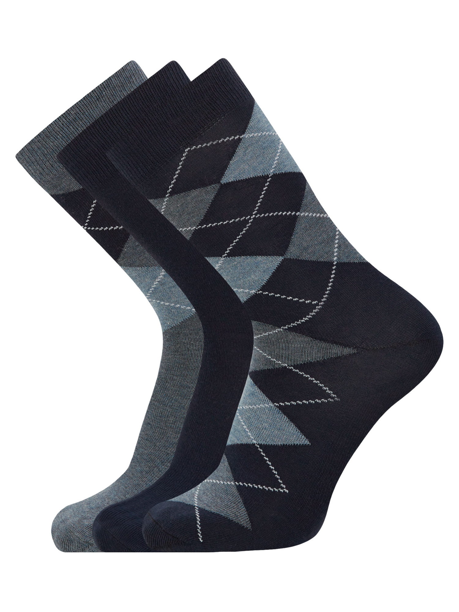 Комплект носков мужских oodji 7B233001T3 синих 44-47