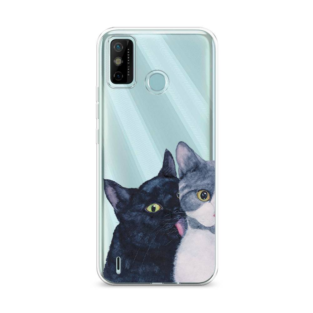 

Чехол Awog на Tecno Spark 6 GO "Кошачья любовь", Разноцветный, 300250-1