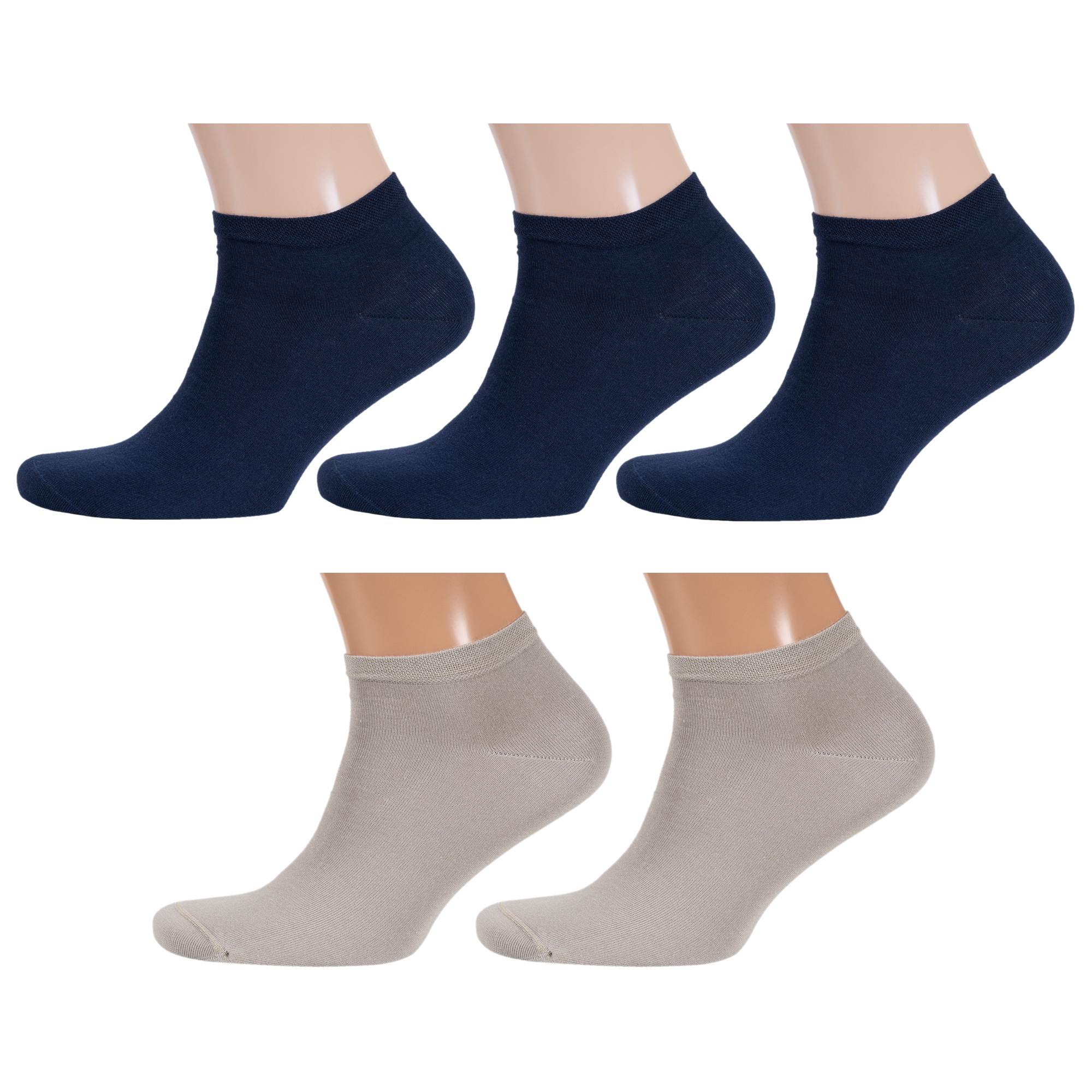 

Комплект носков мужских Rusocks 5-М-2212 синих; бежевых 29, Синий;бежевый, 5-М-2212