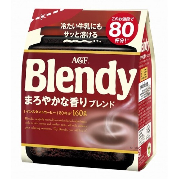 

Кофе растворимый Agf blendy maruyaka red бленди мокка, мягкая упаковка, 160 гр.