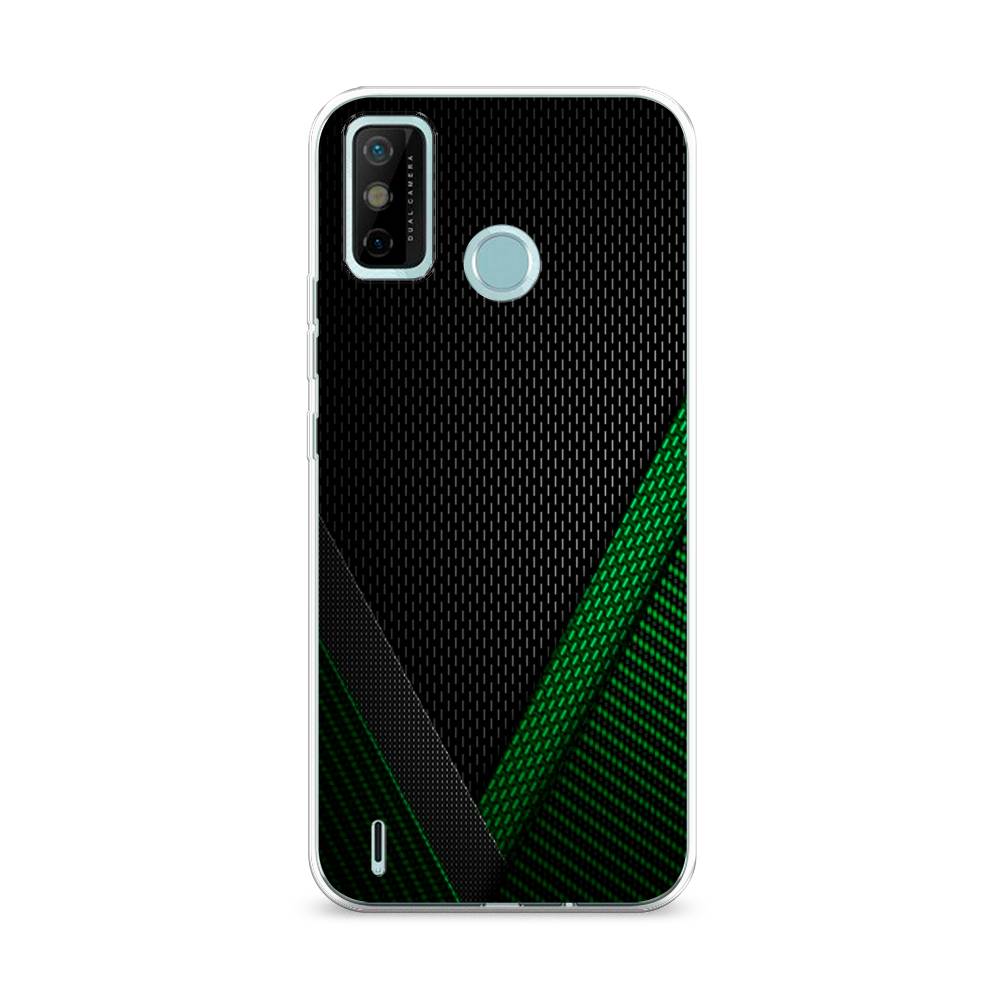 

Чехол Awog на Tecno Spark 6 GO "Зеленый карбон", Разноцветный, 300250-3