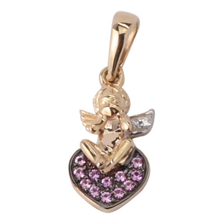 

Кулон из красного золота с сапфиром, бриллиантом Vesna jewelry 31787-156-291-00, 31787-156-291-00