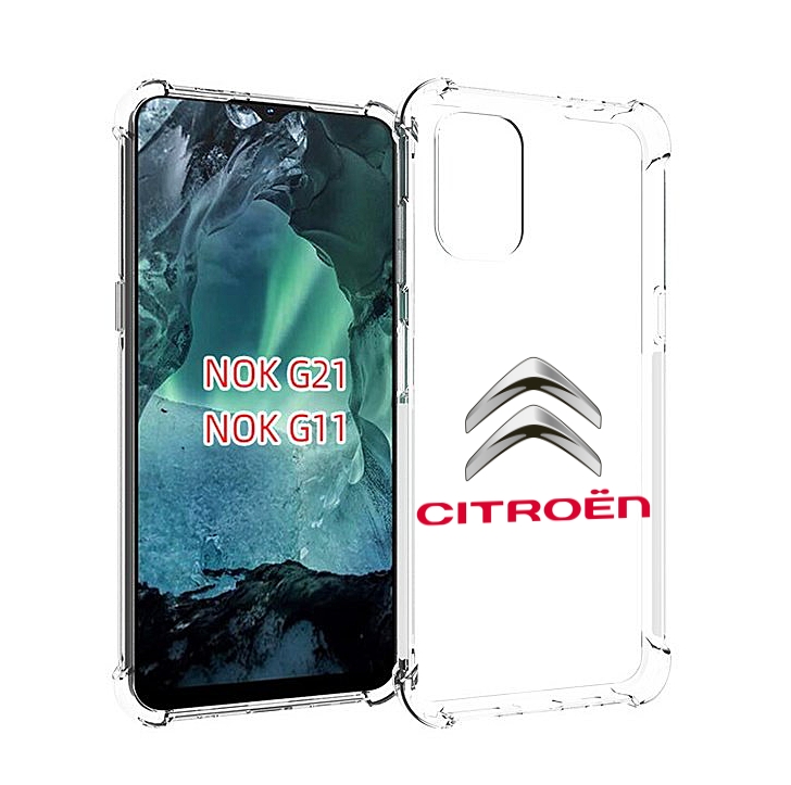 

Чехол Mypads Citroen-3 Мужской Для Nokia G11/G21, Прозрачный, Tocco