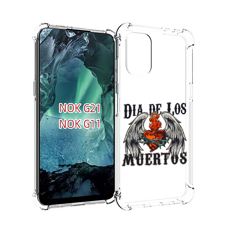 

Чехол Mypads Burning-Heart Для Nokia G11/G21, Прозрачный, Tocco