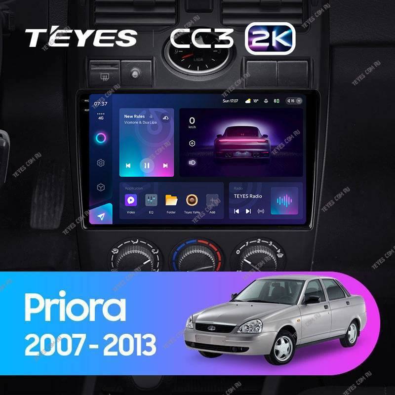 Штатная магнитола Teyes CC3 2K 360 6128 Lada Priora 1 2007-2013 F2 5370000₽