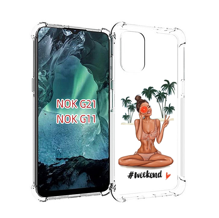 

Чехол Mypads Weekend Для Nokia G11/G21, Прозрачный, Tocco