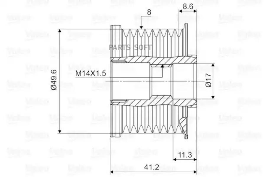 

VALEO 588101 Шкив генератора (с крышкой)