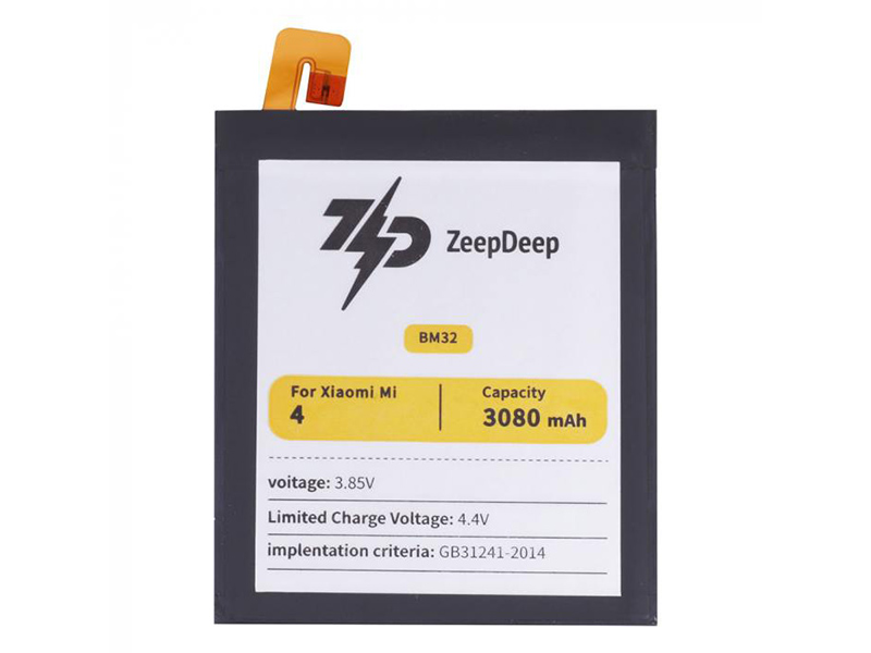 

Аккумулятор для телефона ZeepDeep BM32 Xiaomi 3080 мА/ч, Xiaomi Mi 4