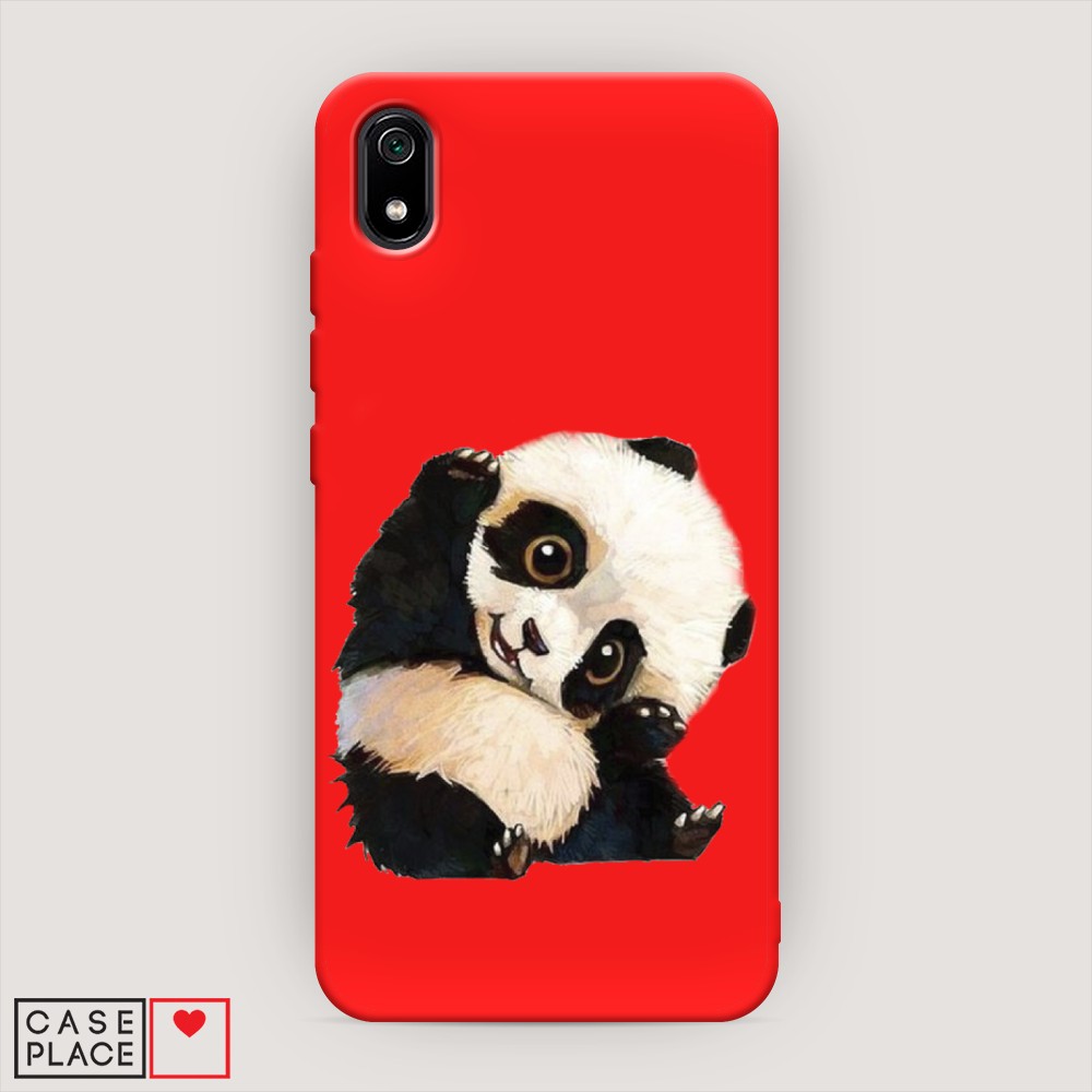 

Матовый силиконовый чехол "Большеглазая панда" на Xiaomi Redmi 7A, Большеглазая панда