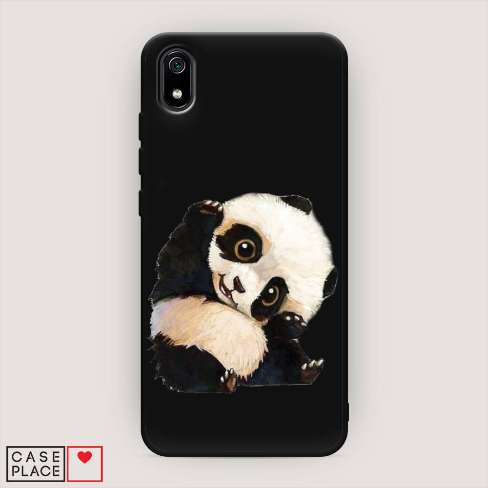 

Матовый силиконовый чехол "Большеглазая панда" на Xiaomi Redmi 7A, Большеглазая панда