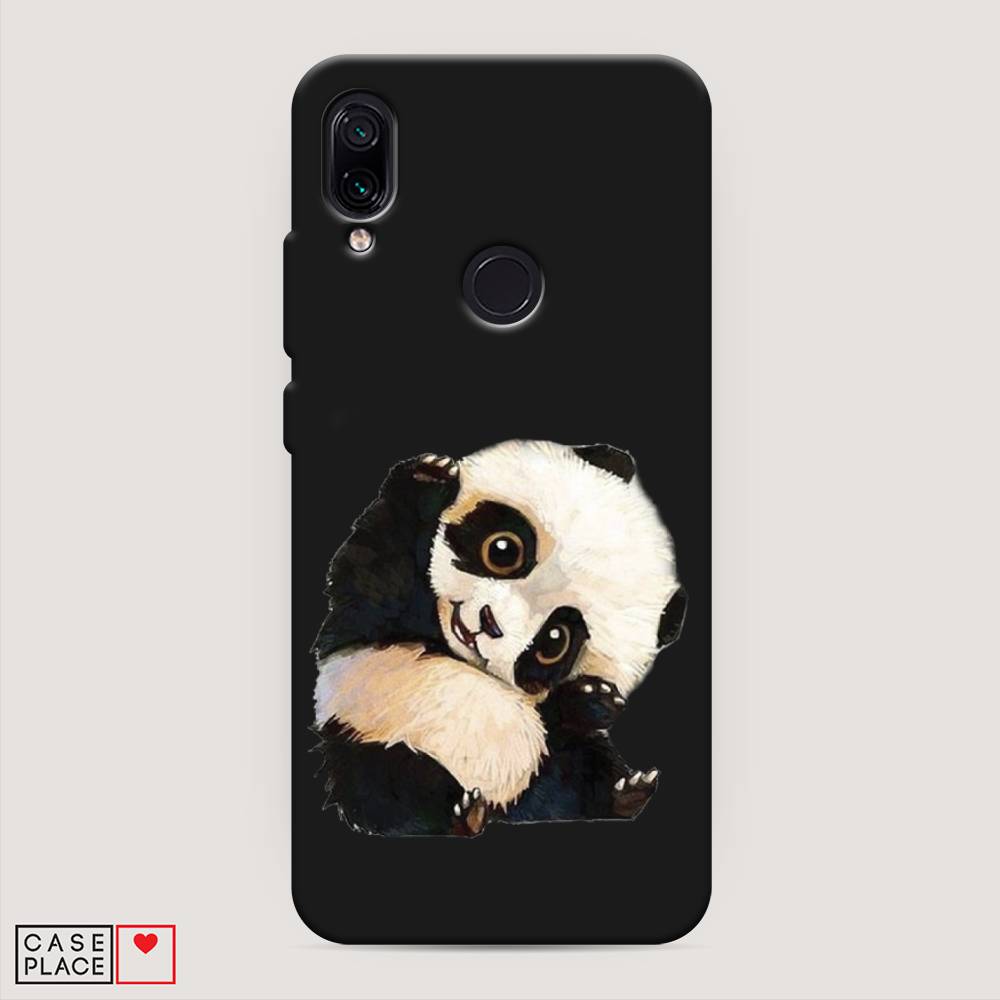 

Матовый силиконовый чехол "Большеглазая панда" на Xiaomi Redmi 7, Большеглазая панда