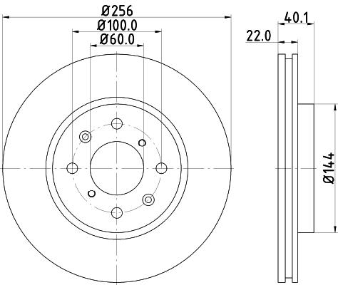 

Тормозной диск NISSHINBO ND9012K