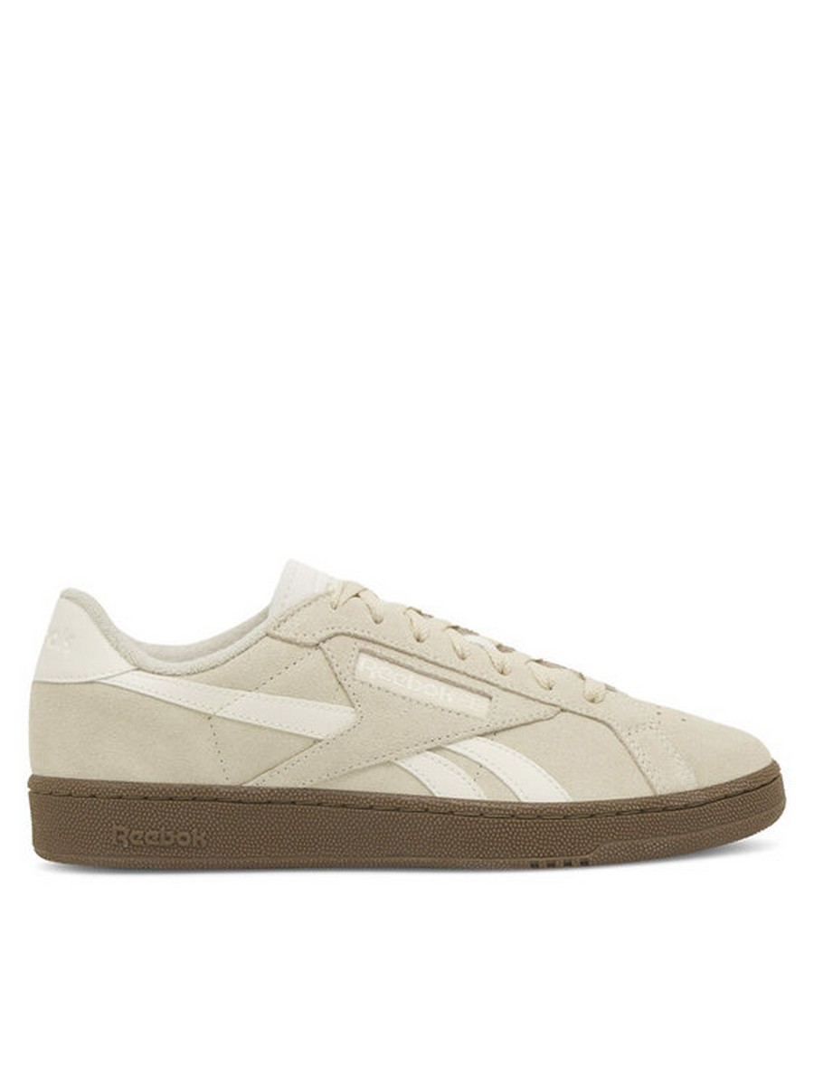 

Кеды мужские Reebok Club C Grounds Uk 100033075-M бежевые 42 EU, Бежевый, Club C Grounds Uk 100033075-M