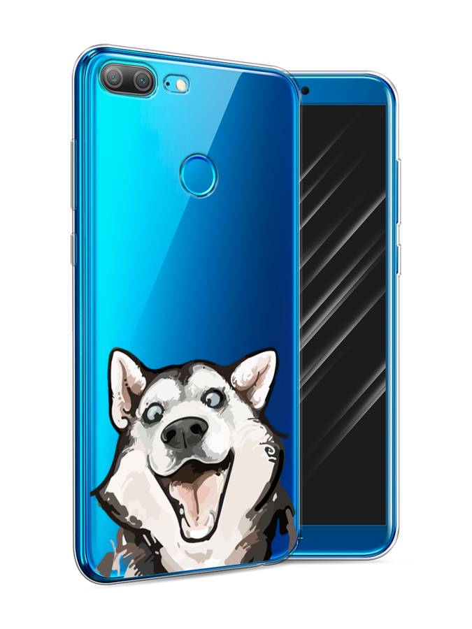 

Чехол Awog на Honor 9 Lite "Радостный хаски", Разноцветный, 64250-1