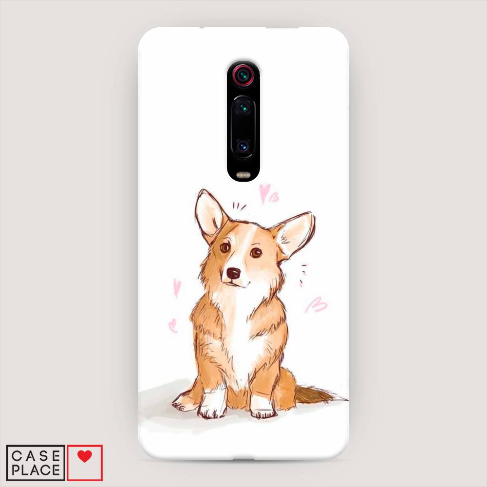 

Пластиковый чехол "Корги любовь" на Xiaomi Redmi K20, 35520-1