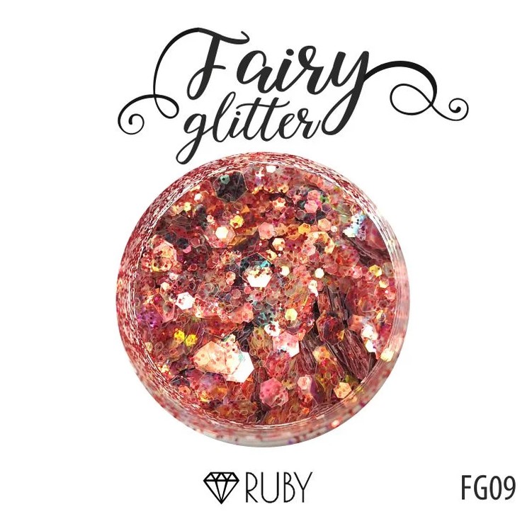 

Глиттер серии FairyGlitter, Ruby, 15 г FGL-007