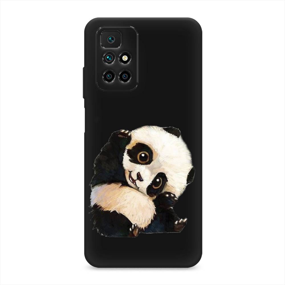 

Матовый силиконовый чехол "Большеглазая панда" на Xiaomi Redmi 10, Большеглазая панда