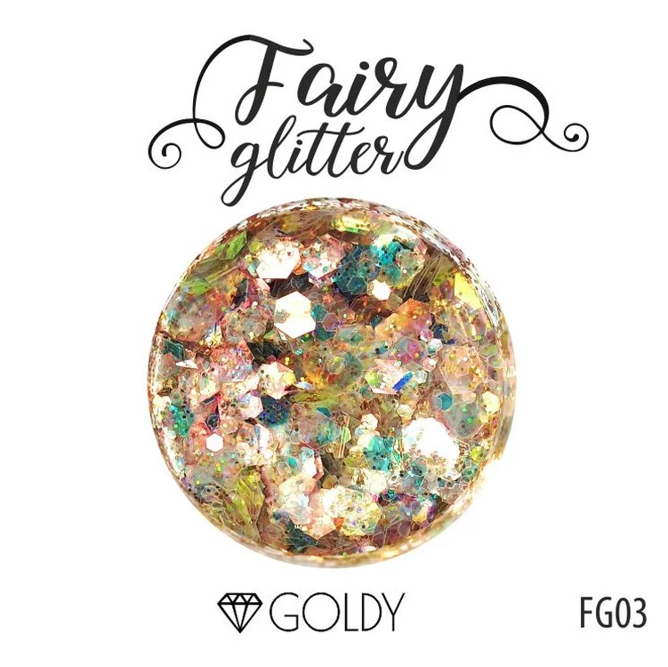 

Глиттер серии FairyGlitter, Goldy, 15 г FGL-010