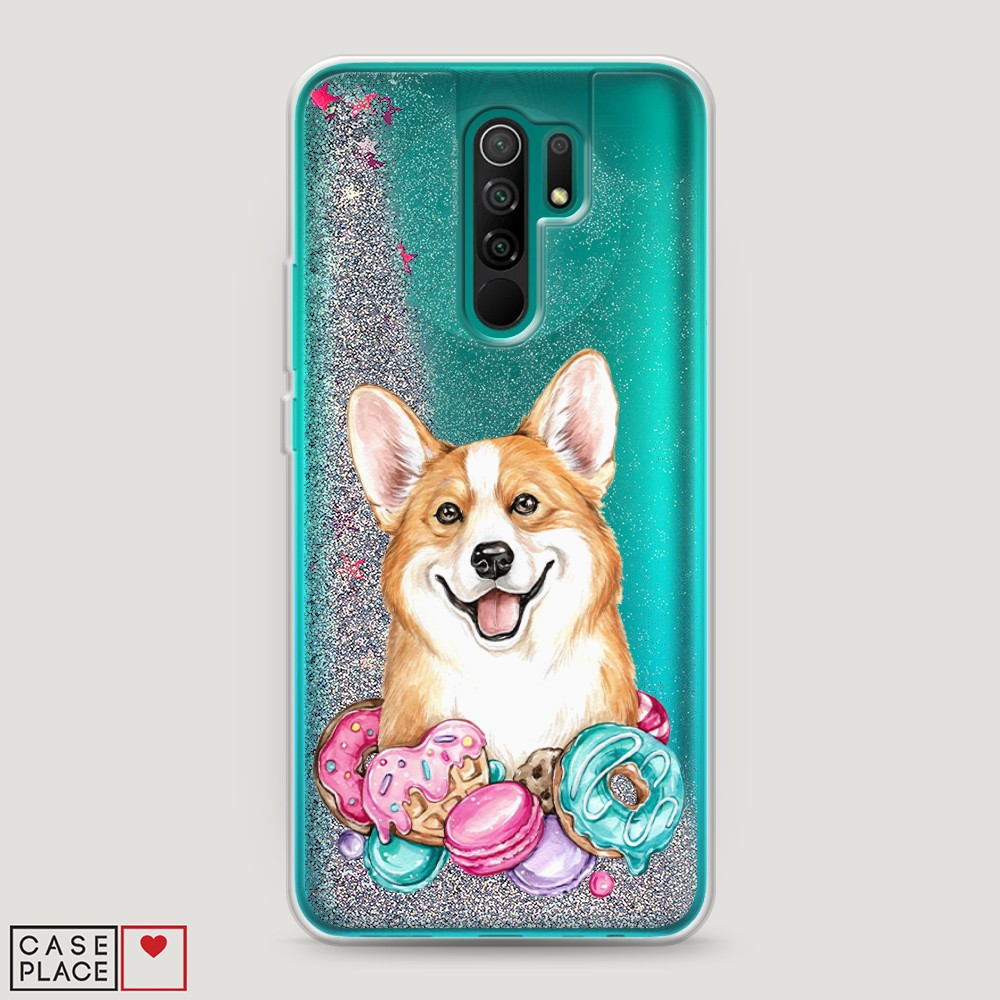 

Чехол Awog на Xiaomi Redmi 9 "Корги и сладости", Разноцветный, 38391-1
