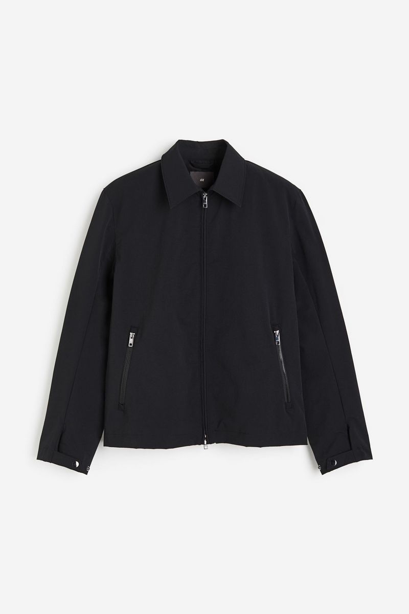 

Куртка мужская H&M 1208293 черная M, Черный, 1208293